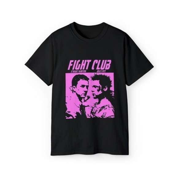 Shirts Retro Fight Club Tshirt Old Movie Unisex Tshirt Gift